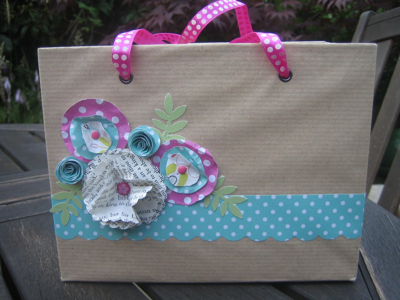 Carole's Crafty Corner Recycled Gift Bag