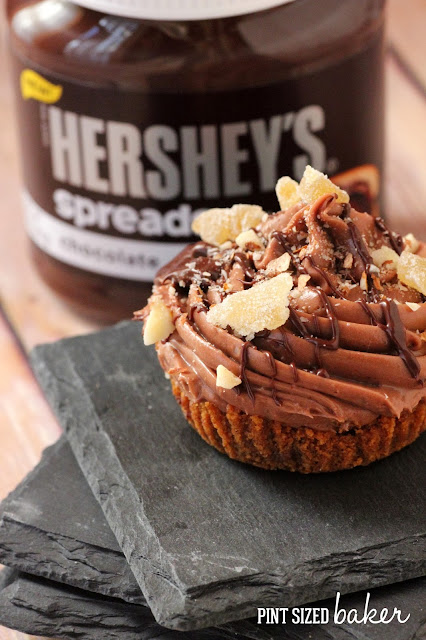 No-Bake Ginger and Chocolate Hershey's™ Spreads Cheesecakes from @Pintsizedbaker