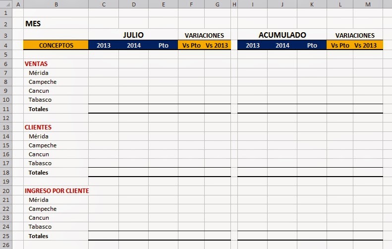 reporte de ventas en excel