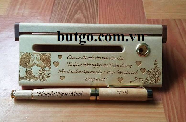 Hộp bút gỗ cao cấp : Tình yên nam nữ