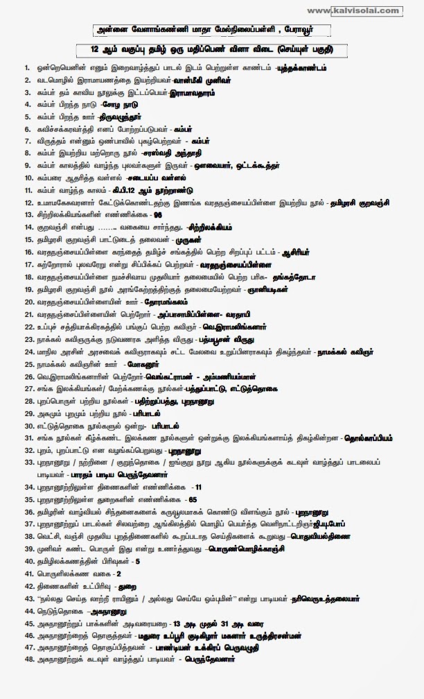 TNPSC TAMIL ONE MARKS SOFT FORMS