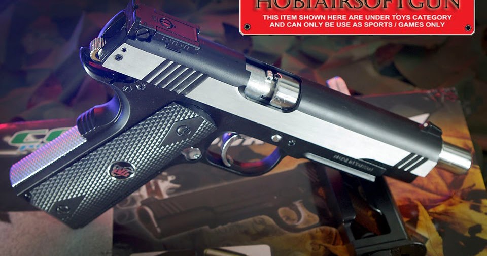 Airsoft Gun Malaysia WinGun Sport Combat 1911 Full Metal Co2 2T