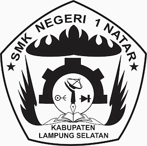 Logo SMK Negeri 1 Natar  (BW)