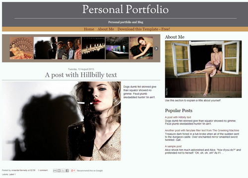 Free Blogger Template - Responsive Portfolio Free Blogger Template - Responsive Portfolio
