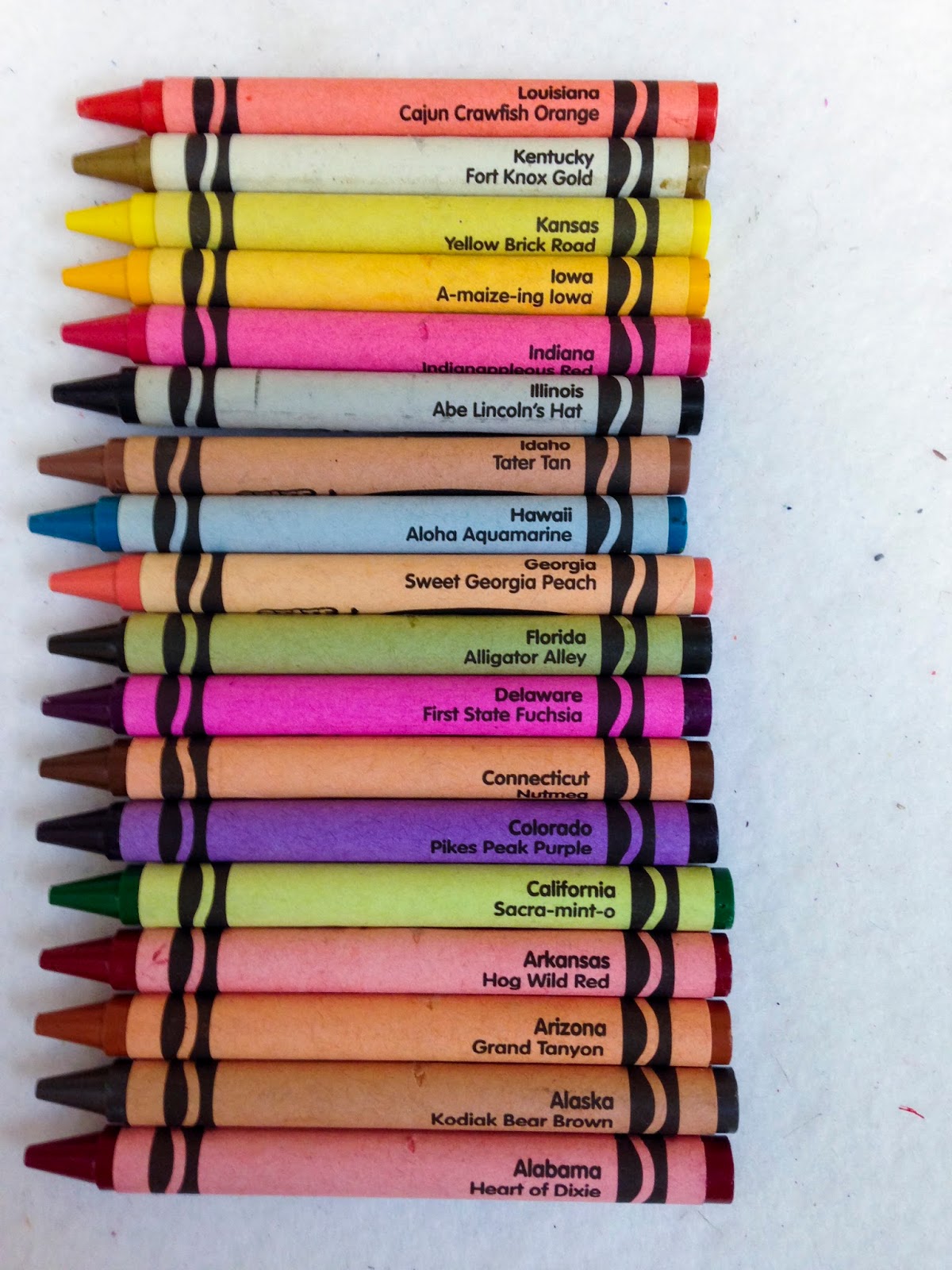 State Crayon Collection Jenny's Crayon Collection