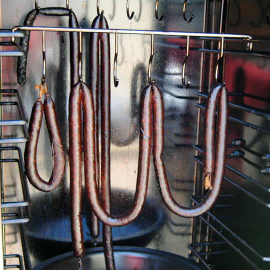 Remove from the smoker, allow to cool, then refrigerate overnight. Cut