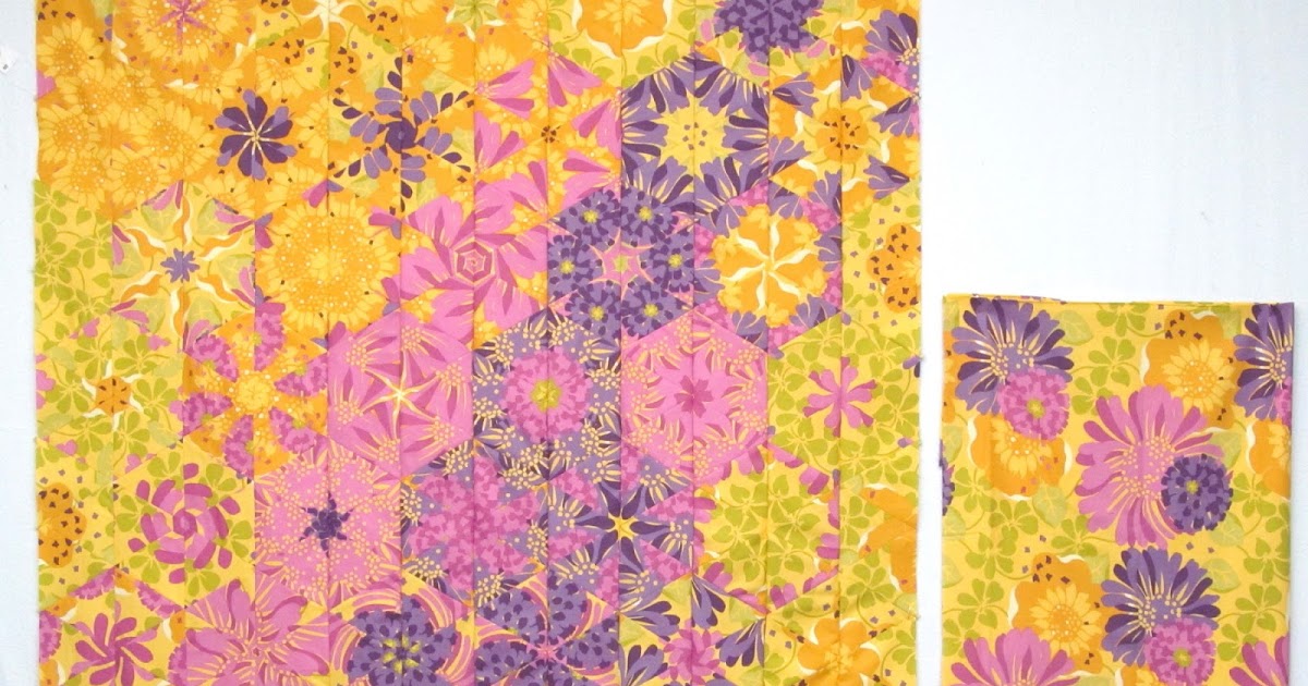 Exuberant Color One Block Wonder sewn..............