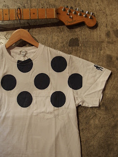 engineered garments crossing crew t-shirt dots