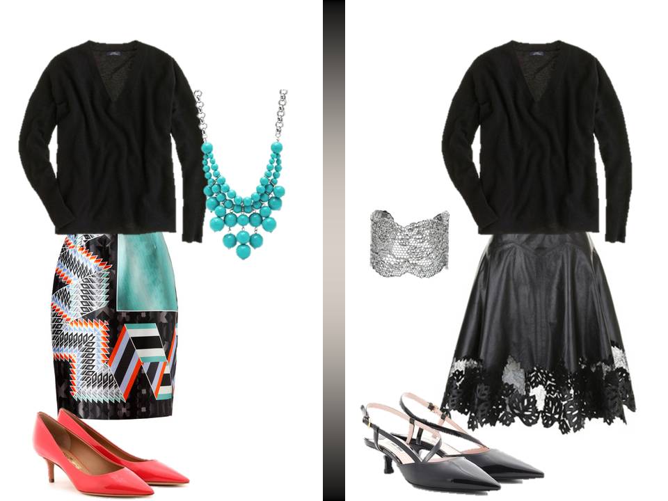 How to wear a black vneck sweater The Vivienne Files