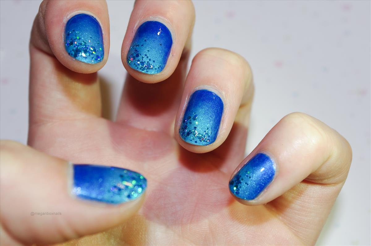 sea blue nail color