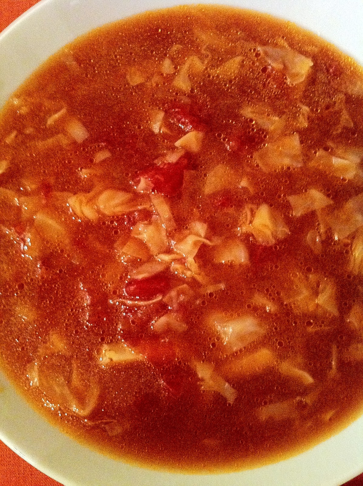 Kosher Cookbook App Vegetarian Cabbage Soup (recipe, pareve)