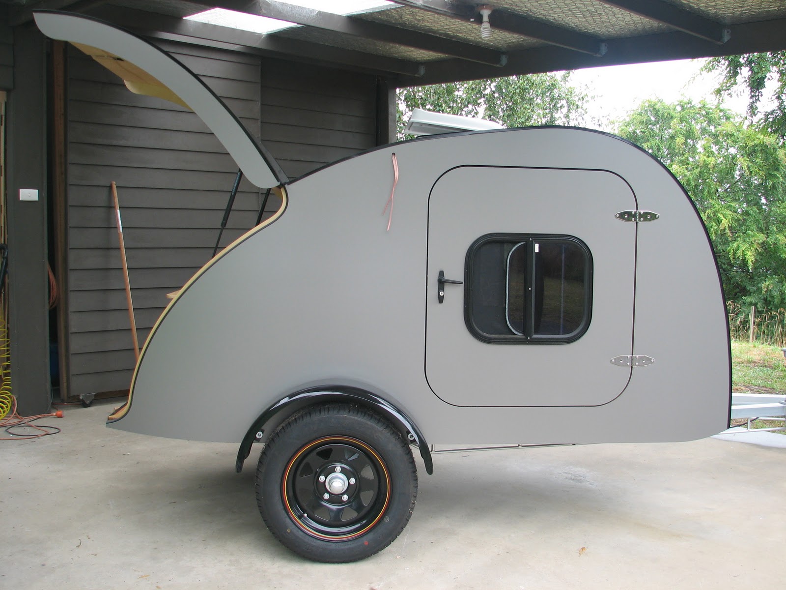 NYECAM cnc routing TEARDROP CAMPER