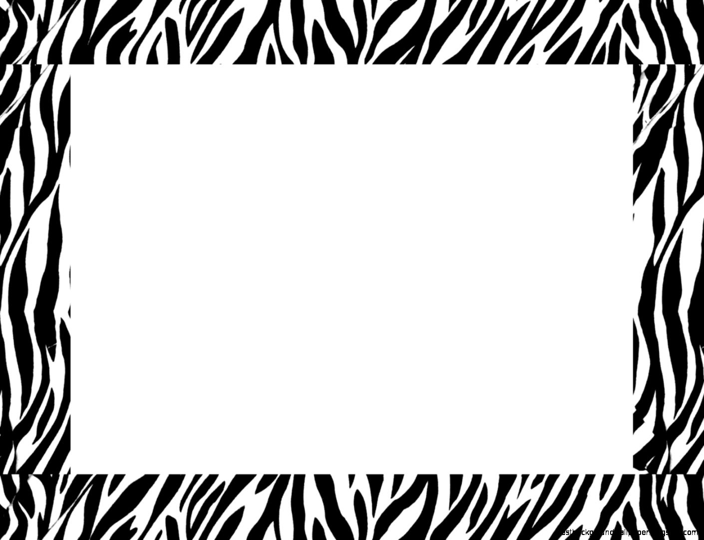 Zebra Print Border Template Printables Zebra Print Border Template Printables
