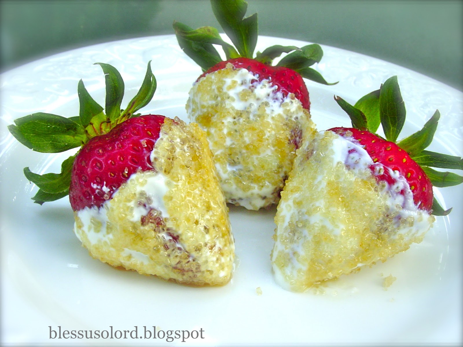 Part II Bless Us O Lord Strawberries, sour cream, and turbinado...oh my