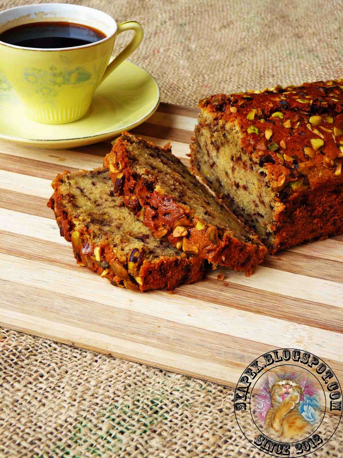 syapex kitchen Banana Chocolate Rice Cake