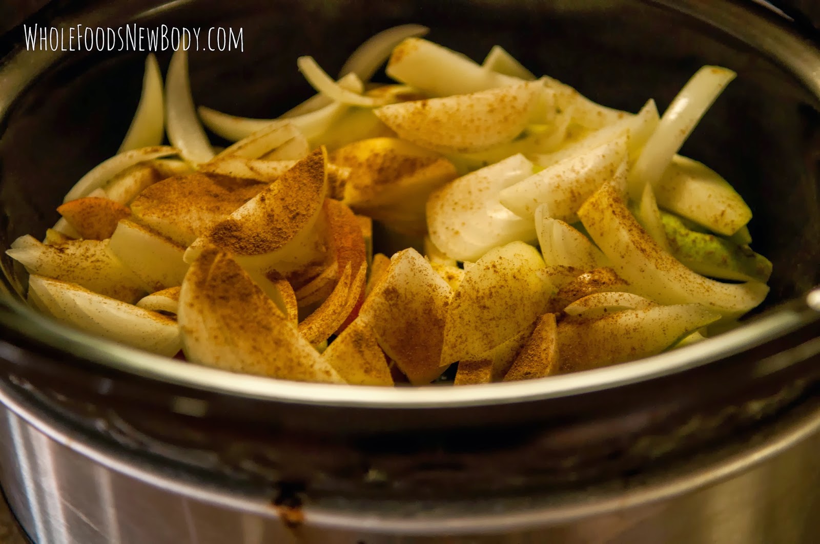 Whole Foods New Body {Pear and Apple Crock Pot Pork}