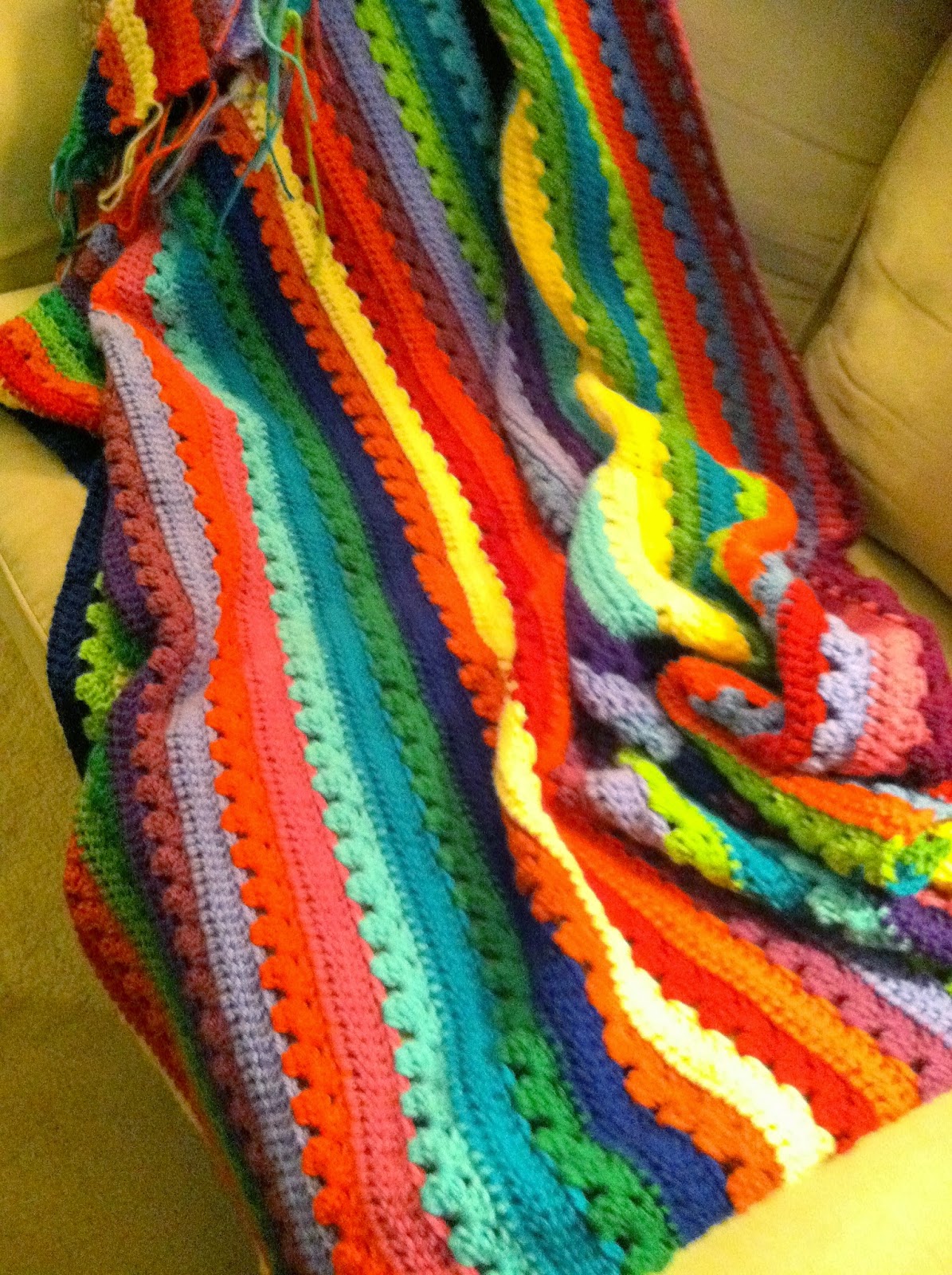 Fly the Coop Crafts Cozy Stripe Blanket Reveal