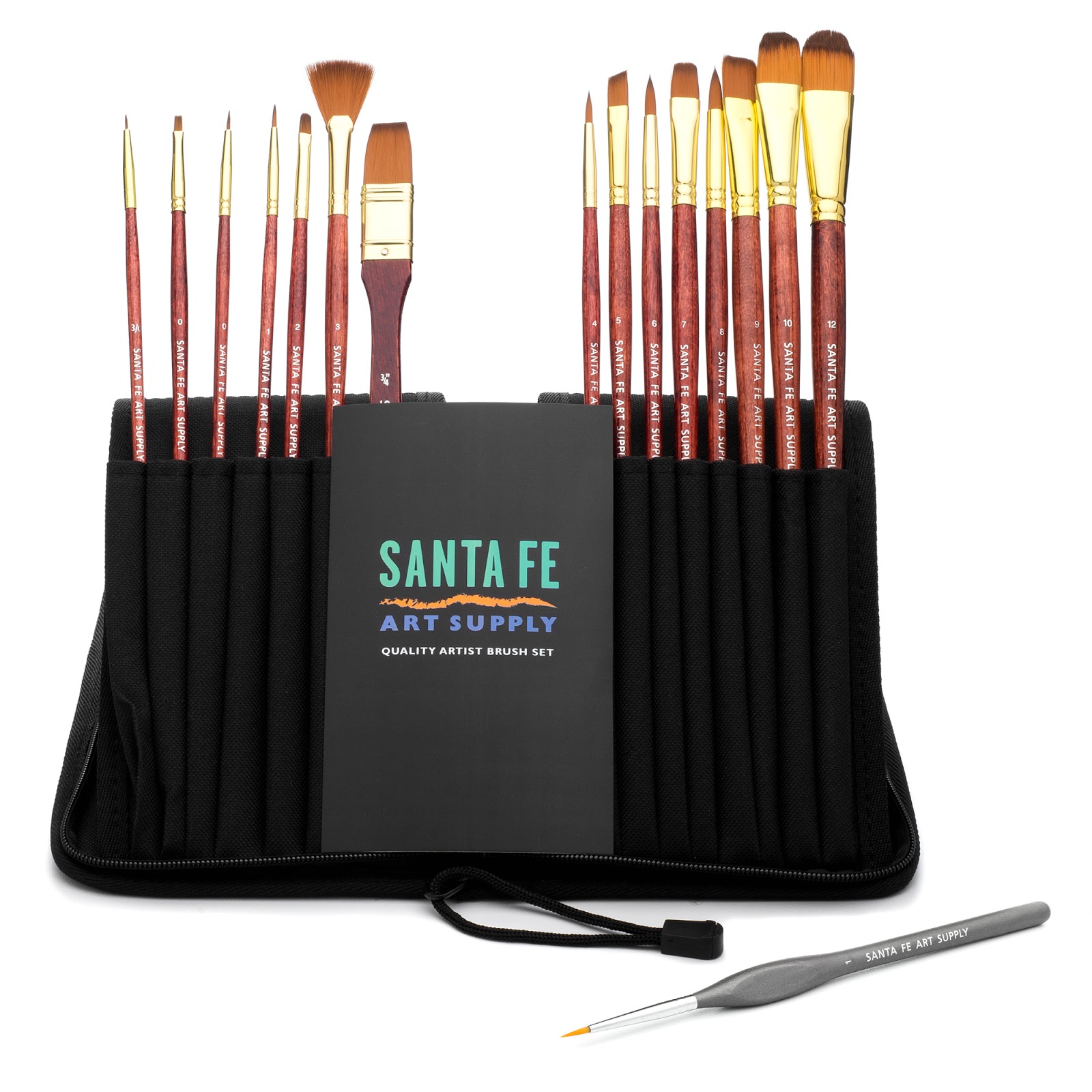 Hanging Off The Wire Santa Fe Art Supply Artist Brush Set