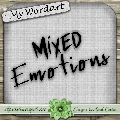 ApriltheScrapaholic Kits Mixed Emotions