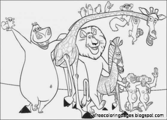 madagascar coloring pages free coloring pages