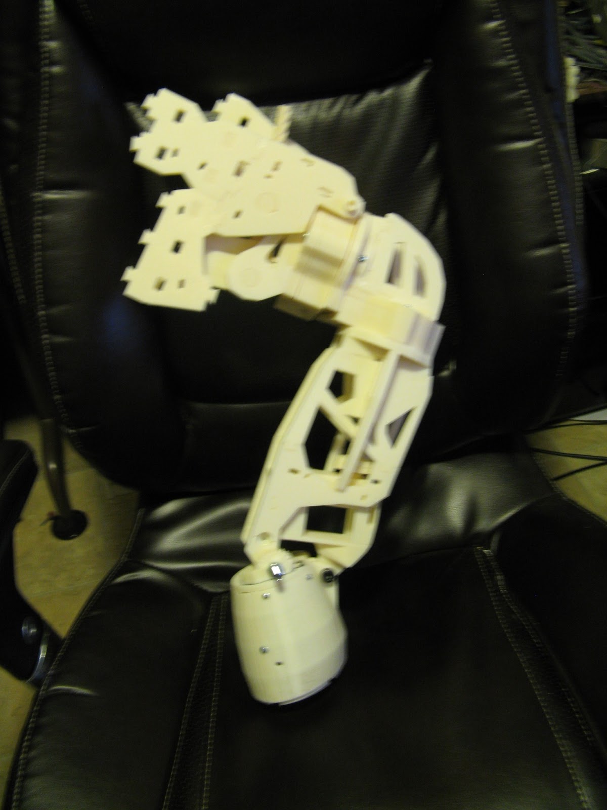 Haptic Telepresence Blog Left arm of Inmoov robot complete