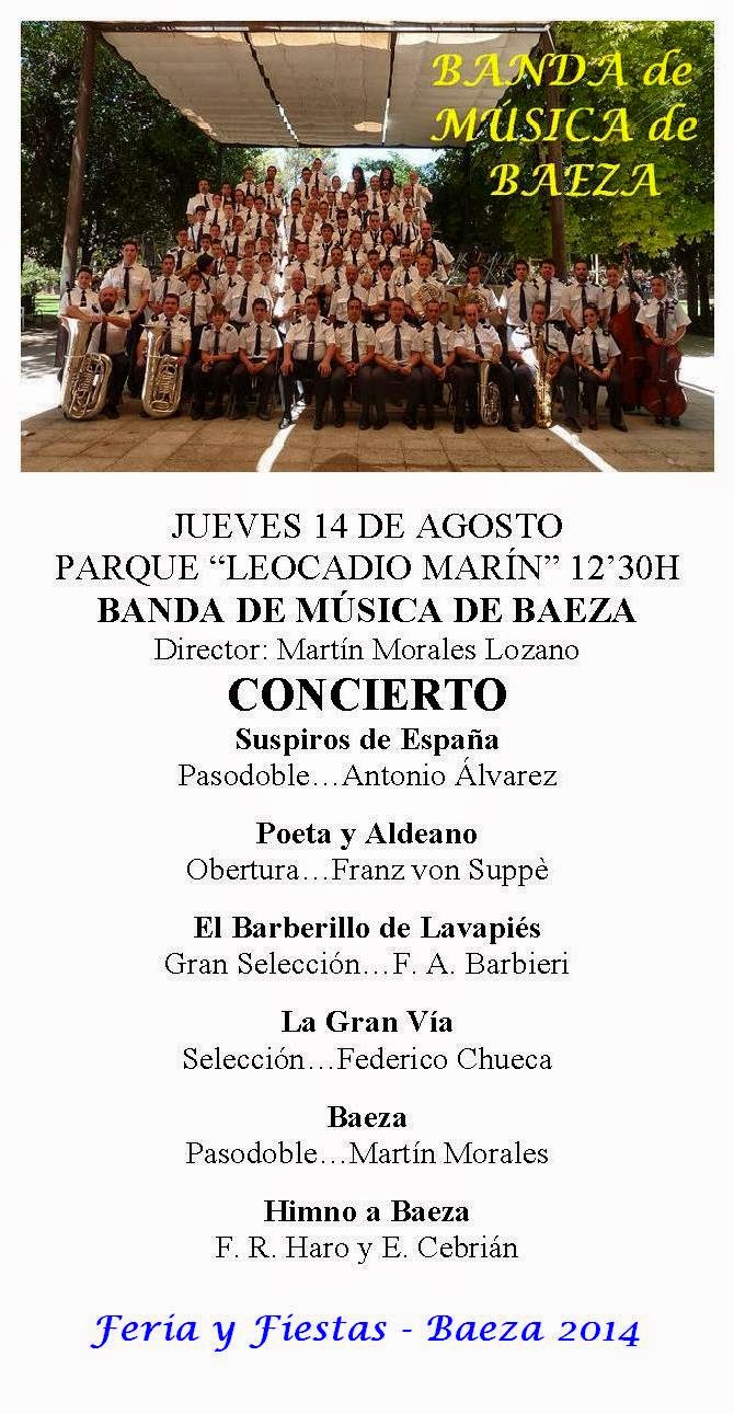 CONCIERTO 14 DE AGOSTO DE 2014