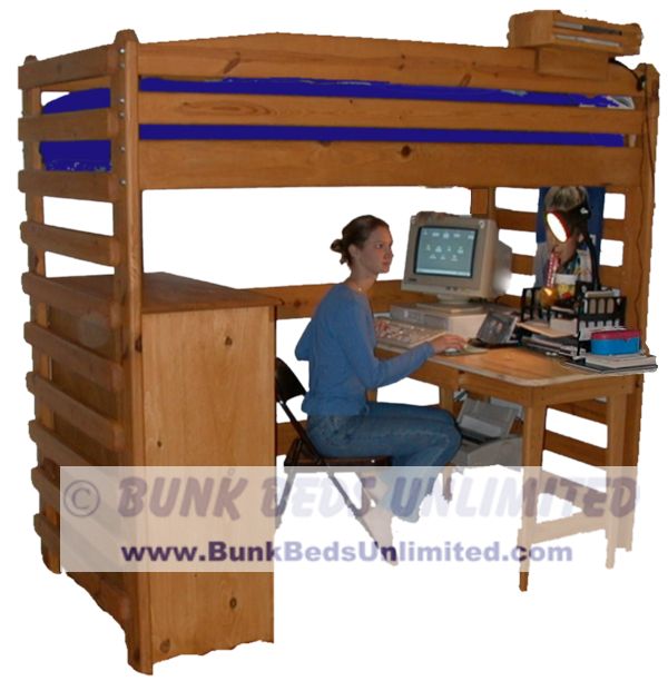 Bunk Bed Plan Stackable Twin over Twin with Trundle Bed or Large