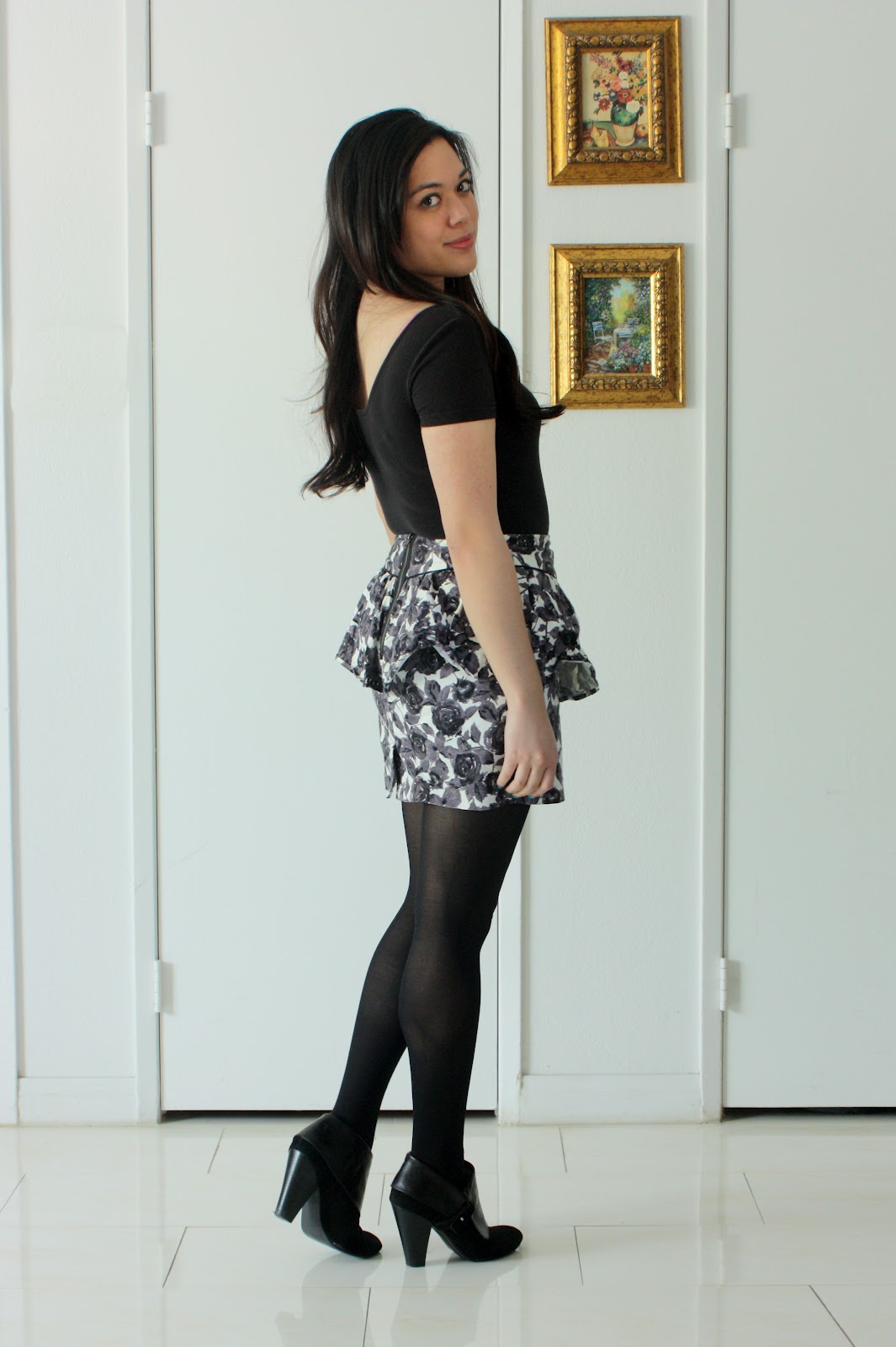 Black Leather Tights