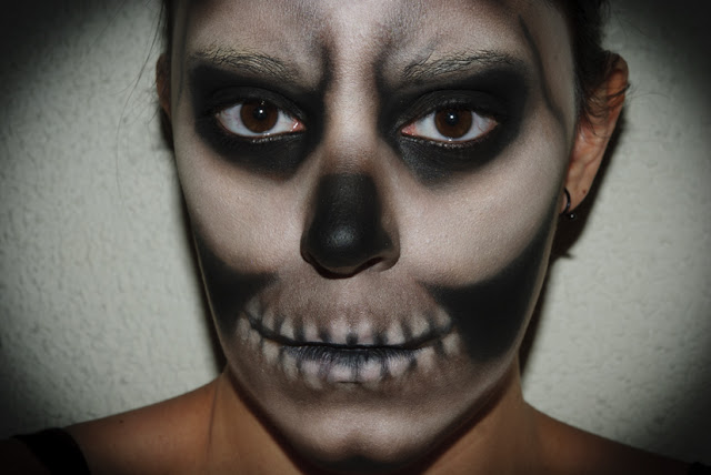 Maquillaje Halloween 2: calavera diabolica, Halloween make up 2: Evil Skull, efectos especiales, special effects, Silvia Quirós