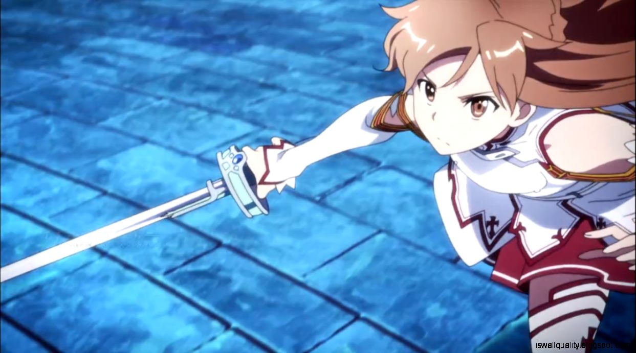 Sword Art Online Asuna Fighting Wallpaper Wallpapers Quality