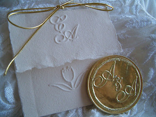 Invitación para boda en papel reciclado Invitación para boda en papel reciclado