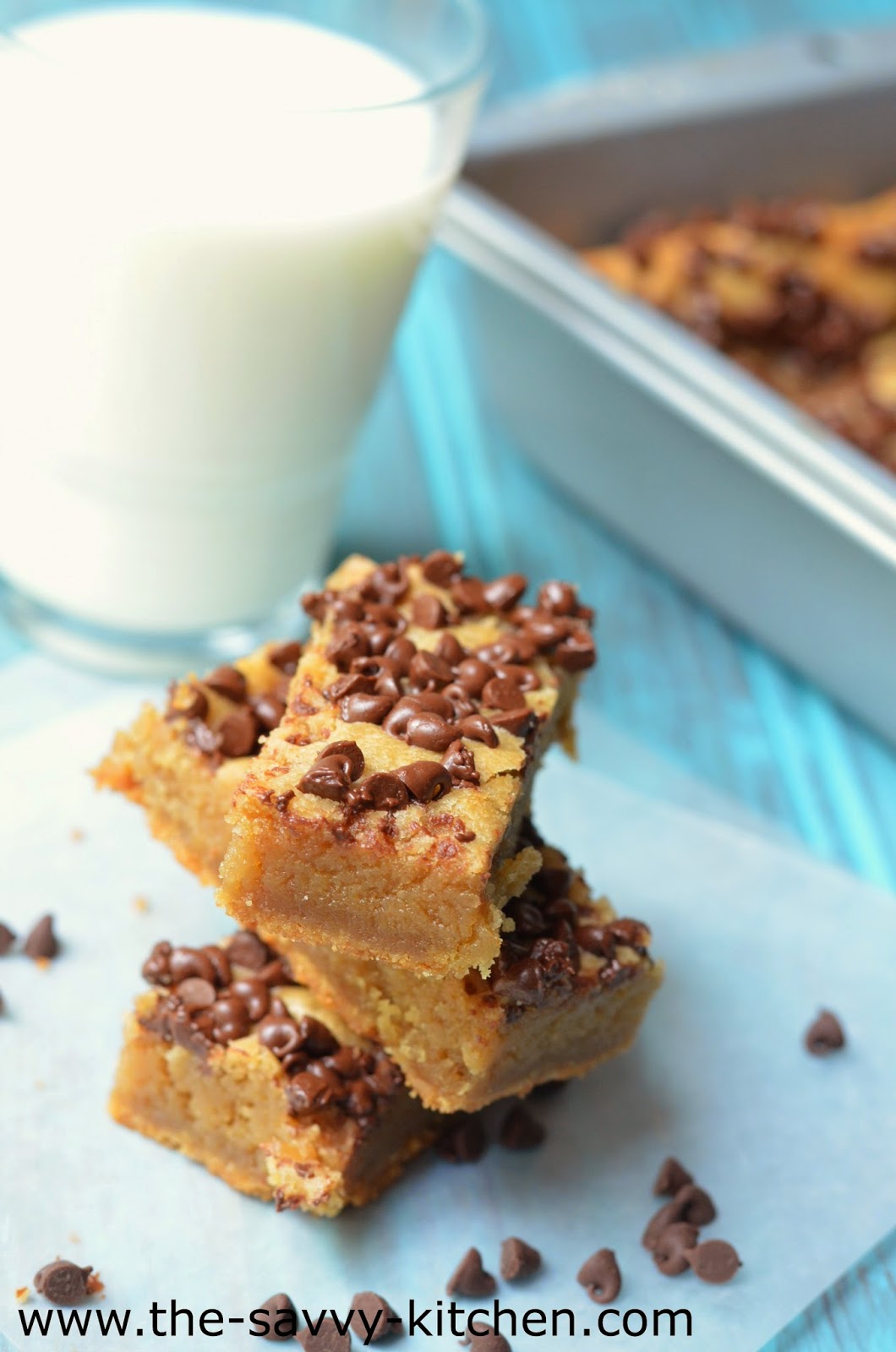 The Savvy Kitchen Chocolate Chip Cookie Bars