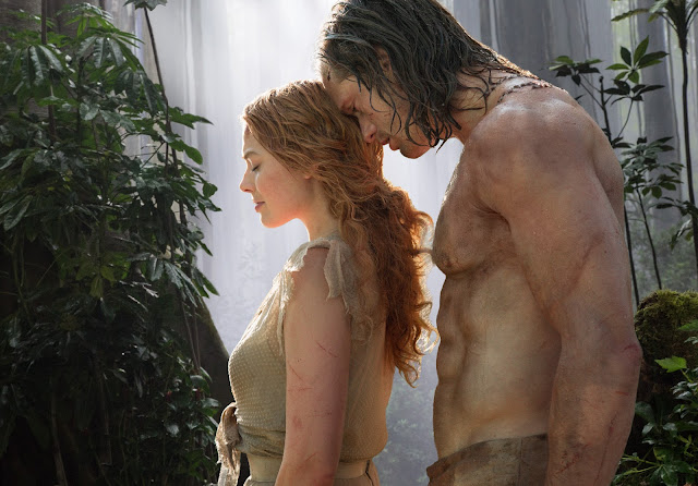 Alexander Skarsgård în rolul Tarzan şi pe Margot Robbie în rolul iubitei acestuia Jane