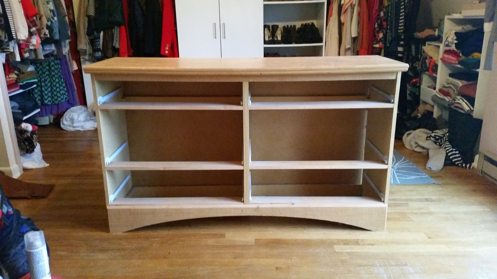 Clustered Closets DIY Closet Island