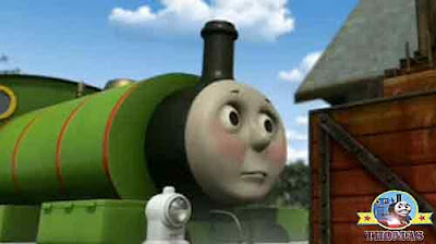 Calliope music Thomas the train friend Percy the small engine wheels wobbled Diesel the tank engine