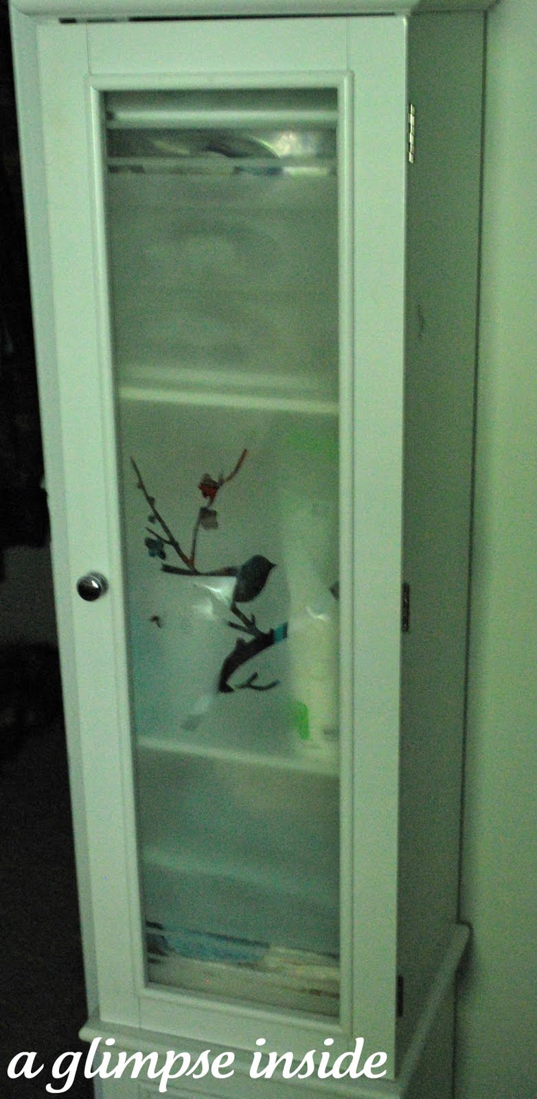 Frosted Glass Makeover A Glimpse Inside