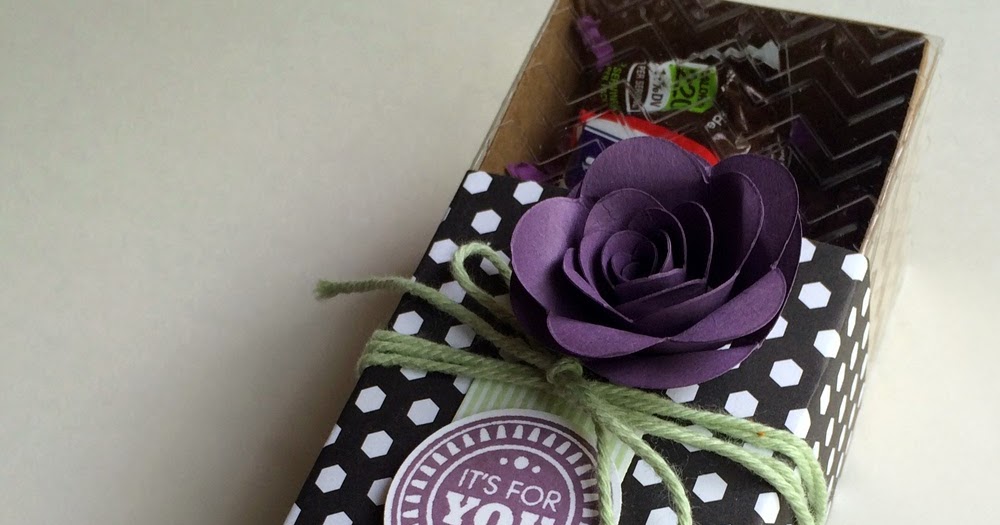 Elaine's Creations Tag a Bag Chevron Embossed Gift Box