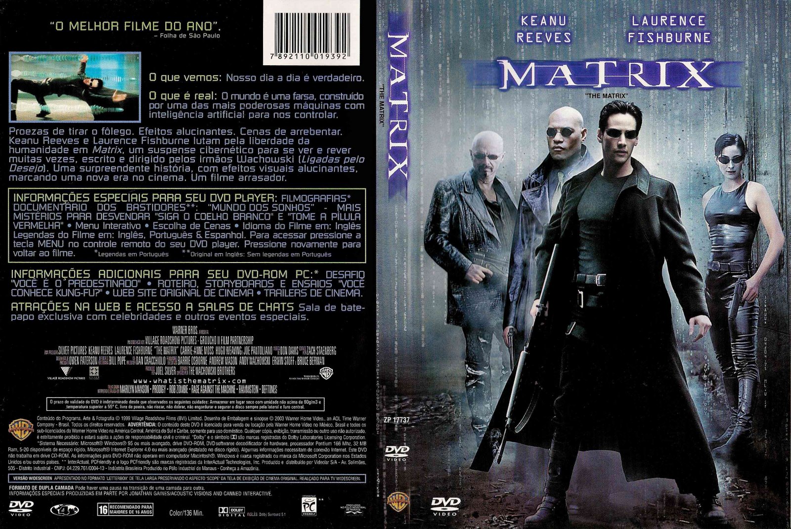 Movie Sound Dvd Matrix Dvd R 10,00
