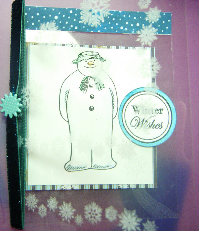 SNOWMAN ACETATE CHRISTMAS CARD