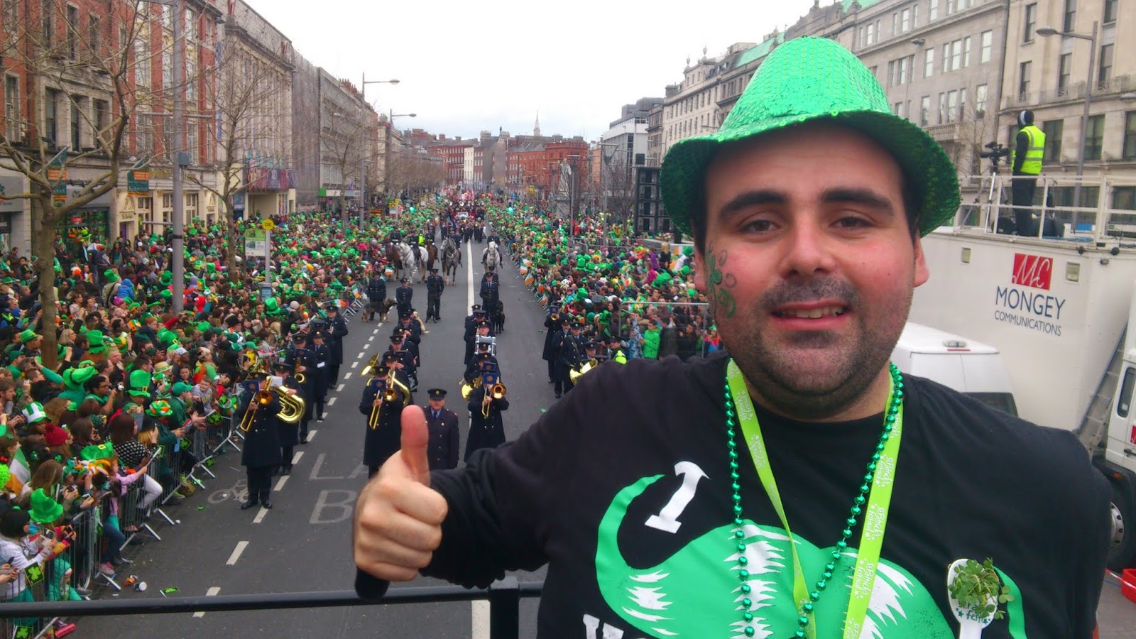 Protagonista del desfile del día de San Patricio en Dublín