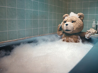 Ted Movie Teddy Bear in Bath Funny HD Wallpaper
