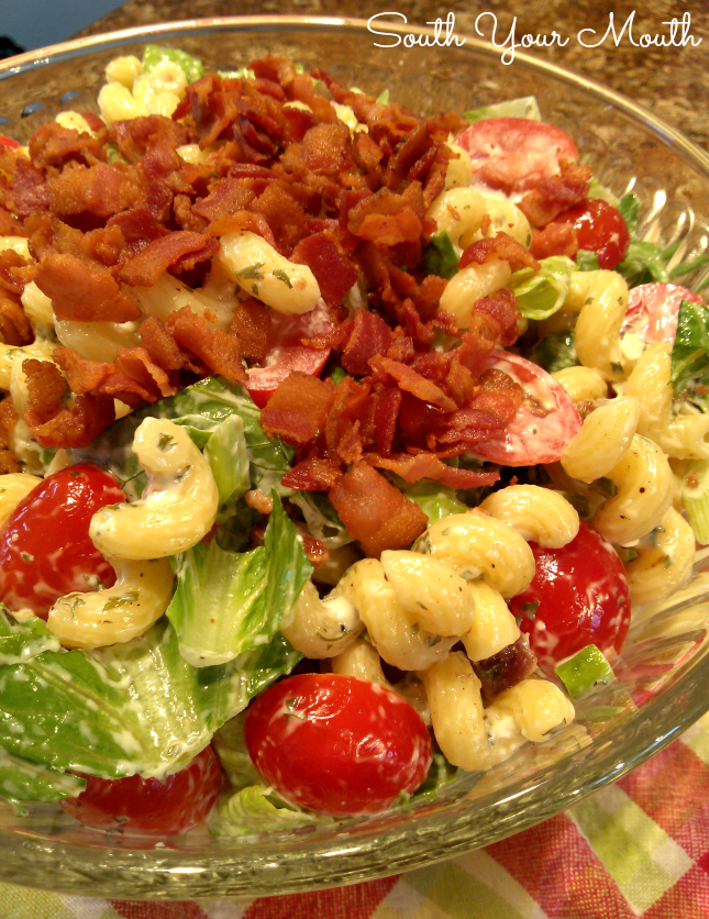 South Your Mouth Ranch BLT Pasta Salad