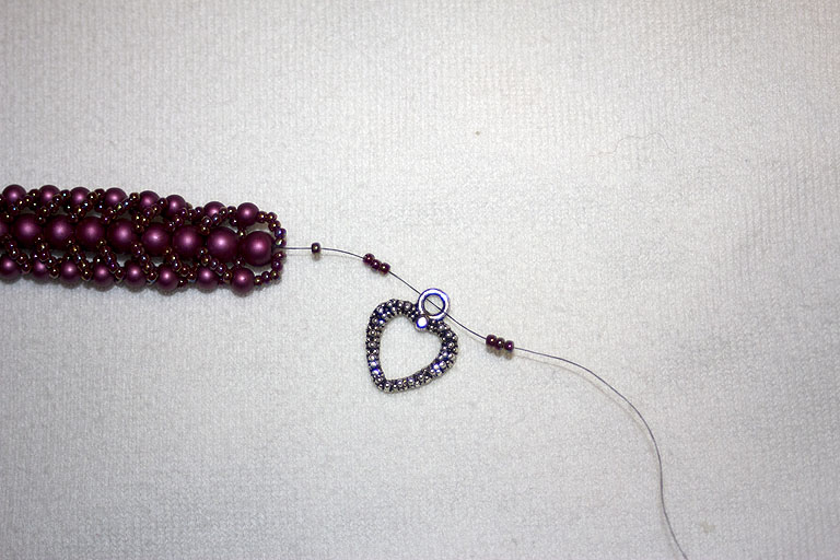 Meltzer design & smycken Tutorial Flat Spiral Stitch