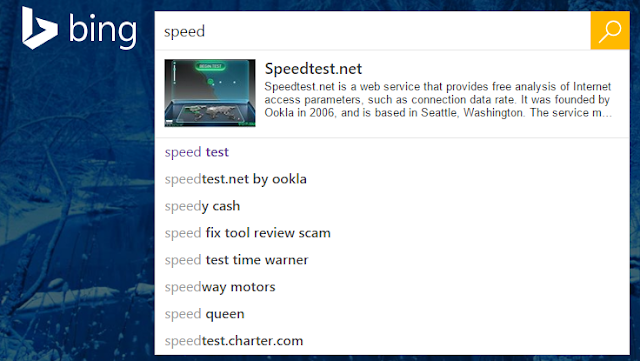 Test Adsl integrato nel motore di ricerca Microsoft 15 speedtest2
