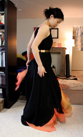 More twirling in the girl on fire dress