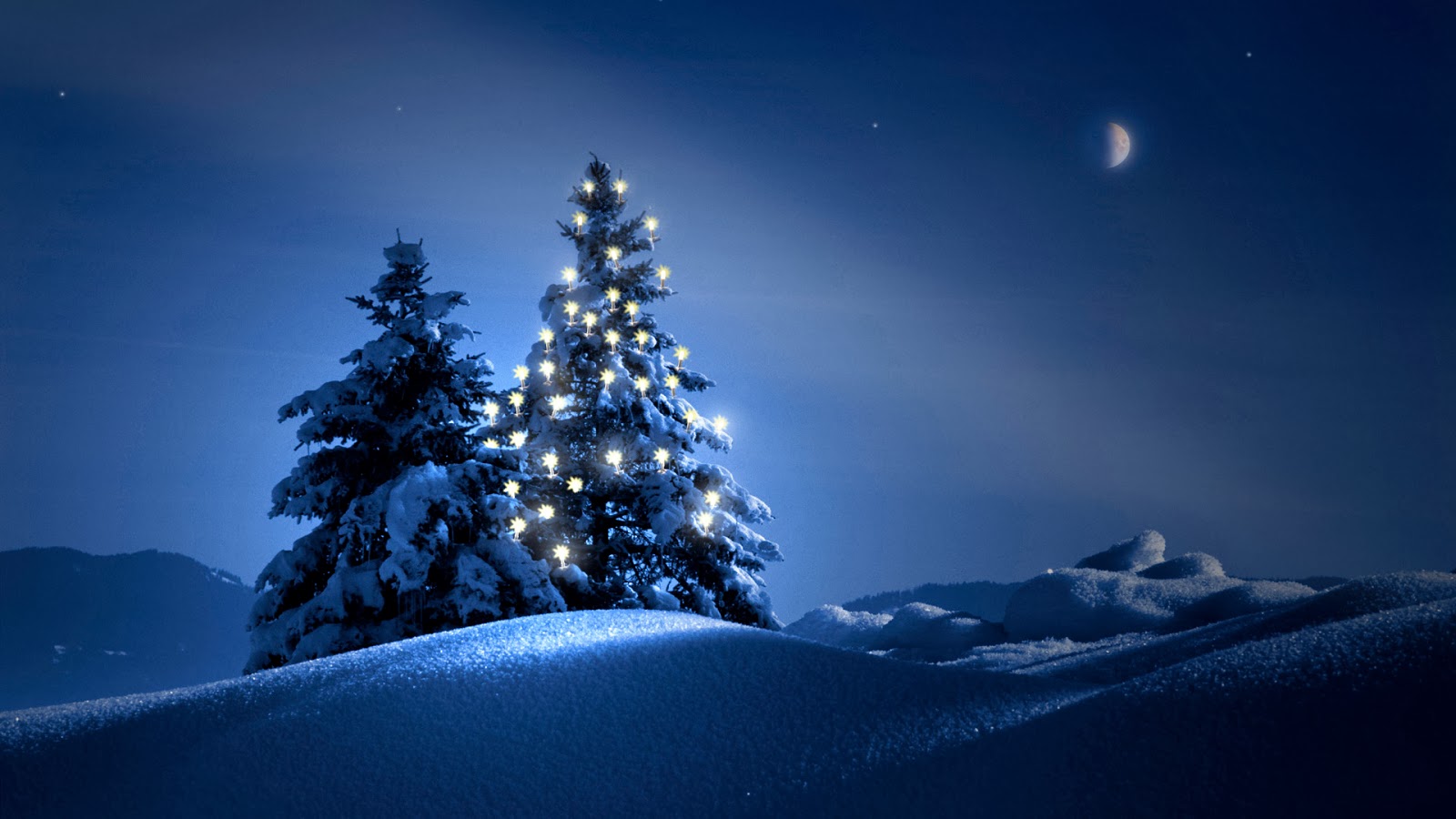 Wallpaper Desk : Winter Night Latest WallpaperWallpaper Desk