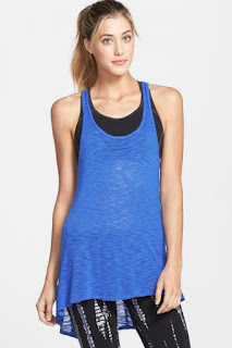 Hard Tail Slub High/Low Racerback Tank