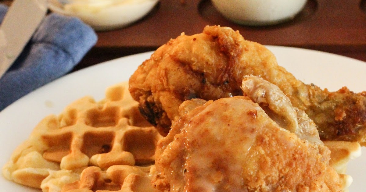 SKIP TO MALOU Waffle Frolic Lemon Infused Fried Chicken and Waffles