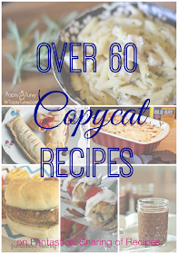 This round up is to die for!! Over 60 Copycat Recipes that you can make right at home! #recipe #copycat