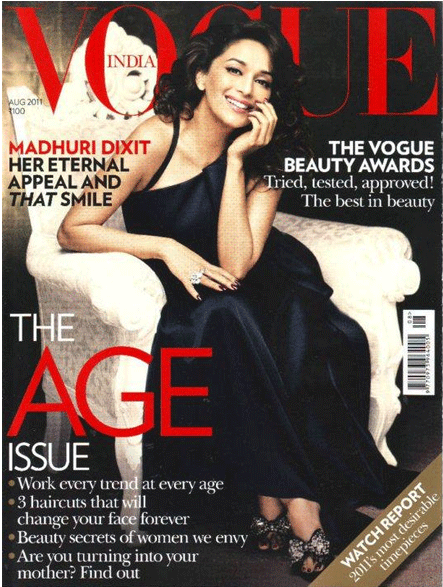 Madhuri dixit on Vogue1 - Madhuri dixit on Vogue Magazine Cover